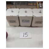 Sugar, Flour, Coffee Canister Set