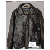 Nautica leather jacket size 40