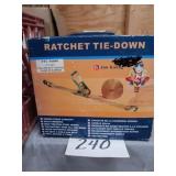 2 x 30ft ratchet tie down