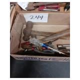 Tool lot- screwdrivers hammer +
