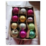 Shiny Brite Lot of 12 Glass Ornaments