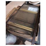 Vintage glass frames box lot
