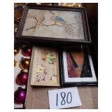 Box Lot of pictures vintage hand made