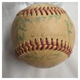 Cleveland Indians autographed ball 1960