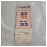 1970 Afc Championship Game Ticket Colts/Raiders