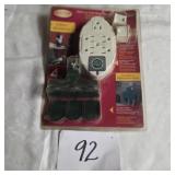 Multi outlet outdoor outlet for lights