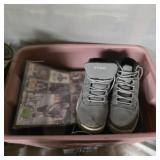 Box lot Shaq 9.5 shoes, fire extinguisher and more
