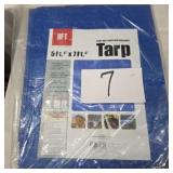 Blue tarp 5 ft 6 in x 7ft 6 in new