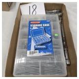 Lot with storage case with contents and more