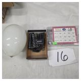 Assorted lot, hex keys, glass egg, cotter pin