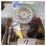 Box lot Norton Diamond Wheel, Tools