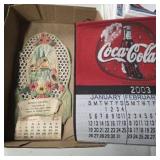Calendar Lot Coke Coca-Cola Vintage German Die