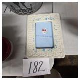 Spring flowers photo frame with stand