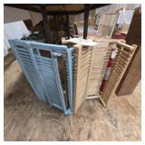 2 wooden dish drying racks