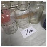 Glass jar lot of 3