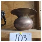 Vintage brass spittoon, cuspidor