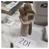 Willow tree together figurine wooden