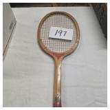 Vintage wooden coroner tennis racket