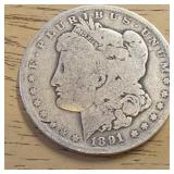 1891-O Morgan Silver Dollar