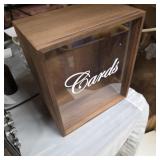 Wooden cards box wedding birthday graduation