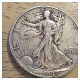 1947-P Walking Liberty Half Dollar
