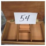 Vintage wooden jewelry box