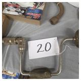Vintage brace hand bit drill