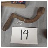 Vintage cast iron handle - wood stove shaker