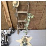 Home decor lot, ladder, Angel star