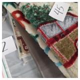 Lot of holiday door mats Christmas +