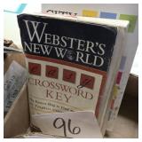 Lot of 2 booms Webster crossword key , city