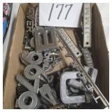 Box lot of car emblems badges various