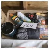 Box lot life gear alarm, hand warmers and more