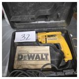 Dewalt Variable Speed Reversing Drill & Case
