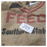 Vintage southern states feed bag 47