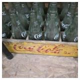 Vintage Coca Cola Wooden Crate with bottles