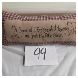 Small decorative pillow the little things
