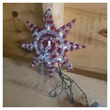 Vintage Christmas tree star topper