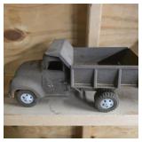 Cast iron dump truck toy vintage
