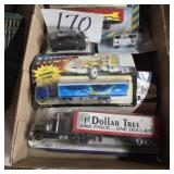 Unopened lot of trucks toys