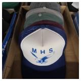 Box lot of vintage hats
