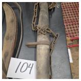 Vintage horse harness hames wood with metal