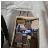 Box lot of lighters- Kool, Doral, rusty Wallace