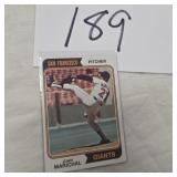 1974 Topps #330 Juan Marichal Giants