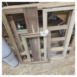 Lot of wooden frames