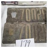1917 antique Pennsylvania license plates