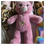 Build a bear pink teddy bear plush