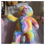 Rainbow plush build a bear stuffed animal