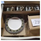 Mikasa dinnerware set in box.