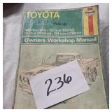 Toyota Hi Lux pickup Haynes repair manual 69-78